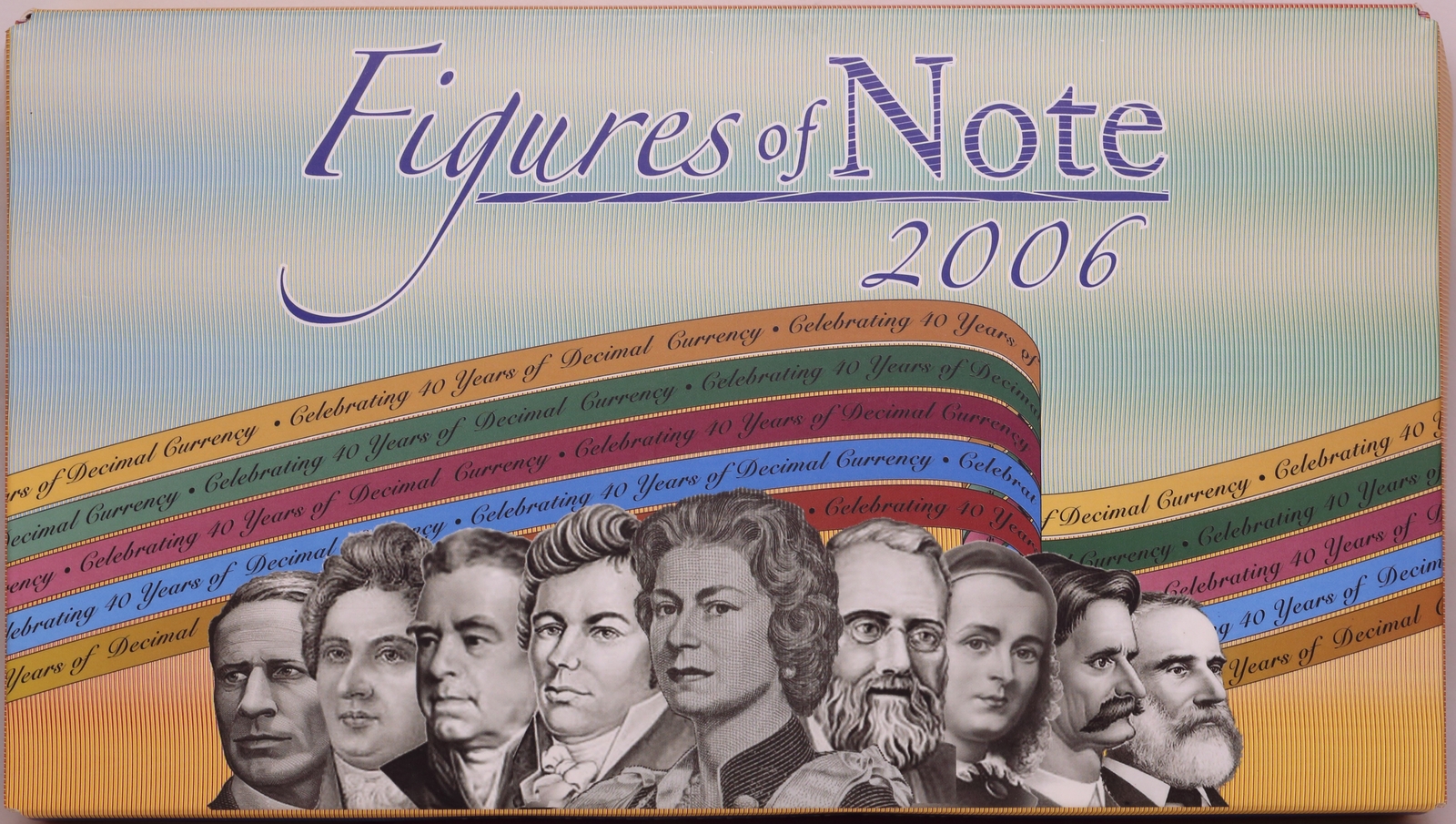 2006 Silver One Ounce 5 Coin Proof Set Figures Of Note in Presentation Case With Original Notes product image