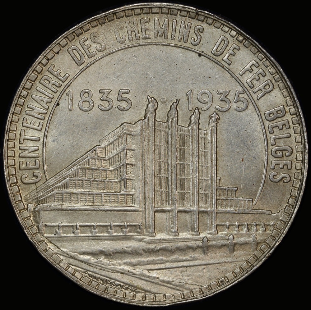 Belgium 1935 Silver 50 Francs KM# 107.1 Uncirculated product image