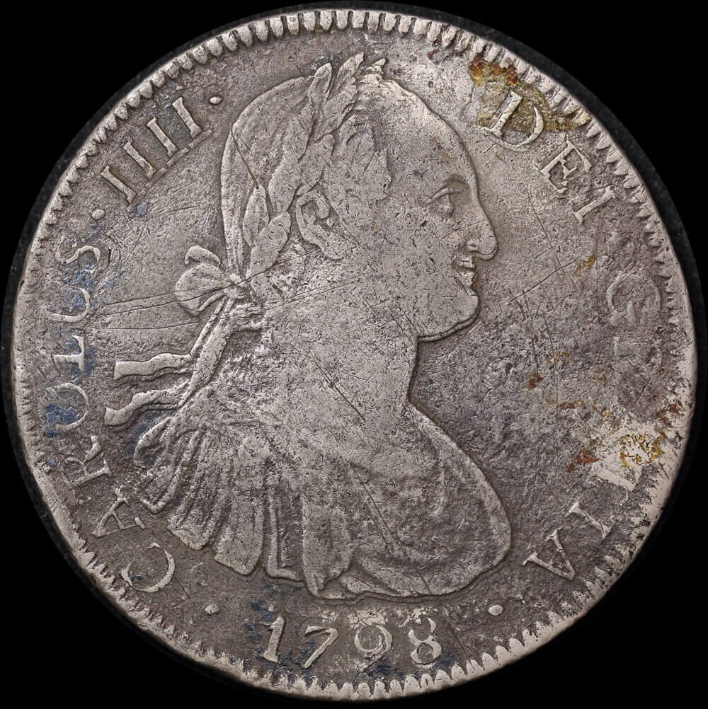 Mexico 1798 Silver 8 Reales KM# 109 good Fine product image