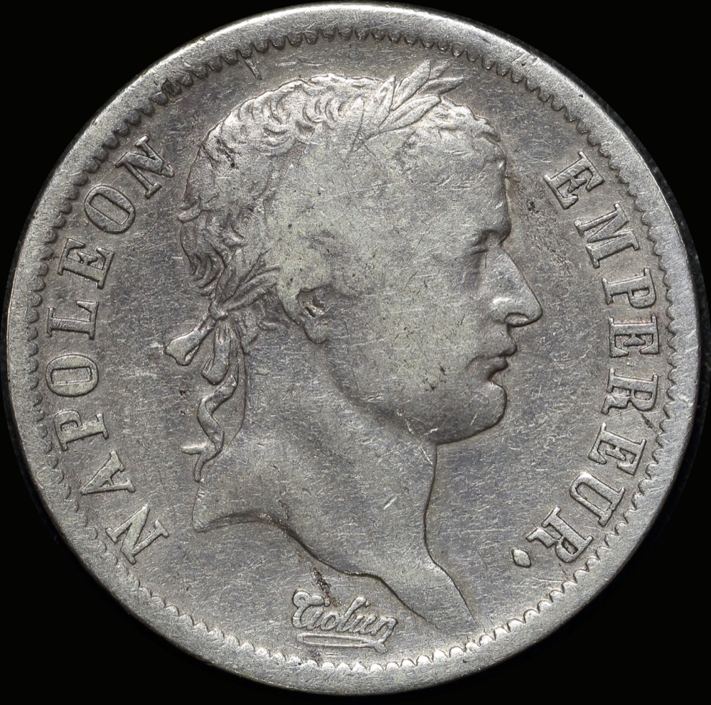 France 1810-A Silver 2 Francs KM# 693.1 Very Fine product image