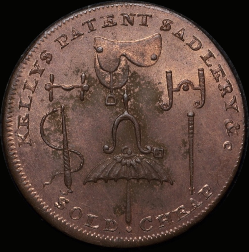 Middlesex; Kelly Copper Halfpenny Token Undated A#  about FDC product image