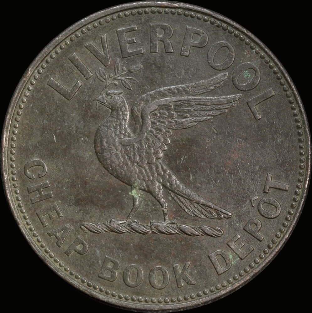 Howell, John Copper Penny Token Undated A# 273 Extremely Fine product image