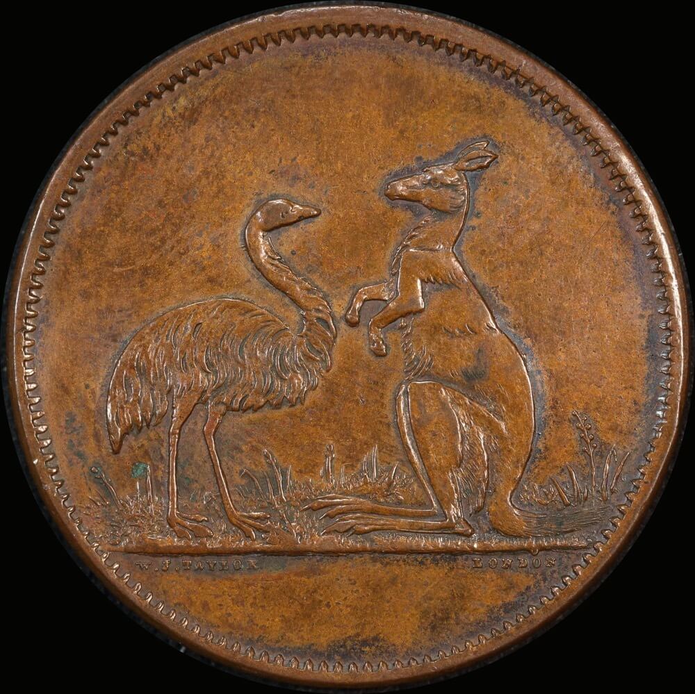 Taylor WJ Copper Penny Token Undated A# 571 good EF product image