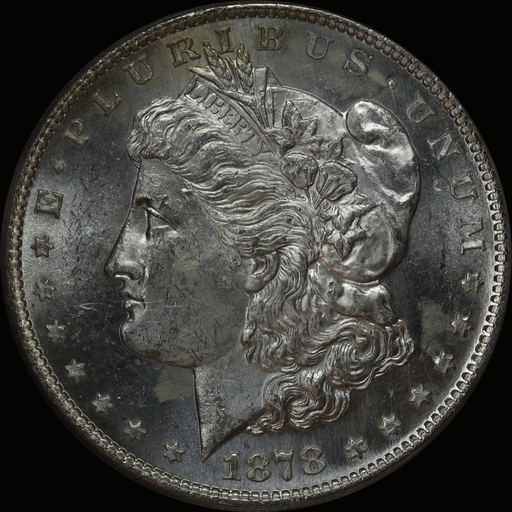 United States 1878-S Silver One Dollar Unc (PCGS MS62) product image