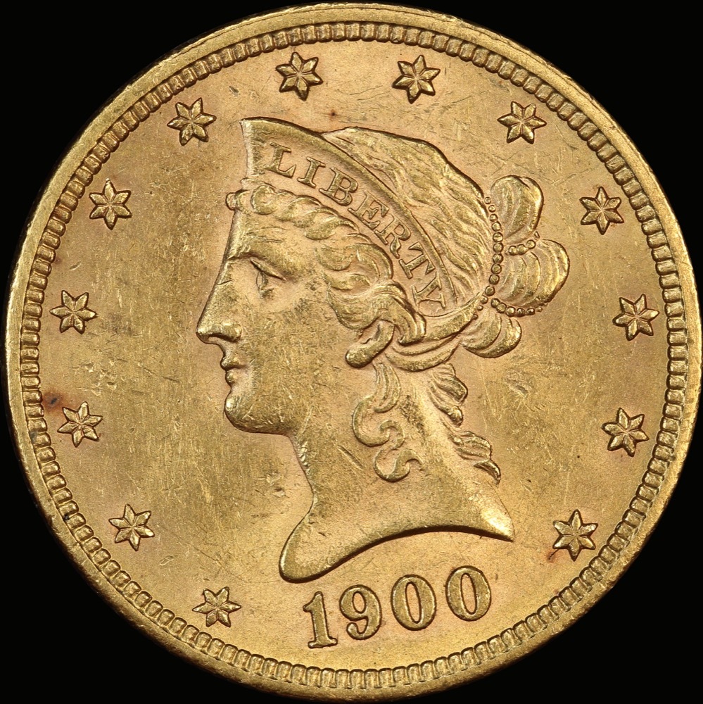 United States 1900 Gold $10 Liberty Eagle good EF product image