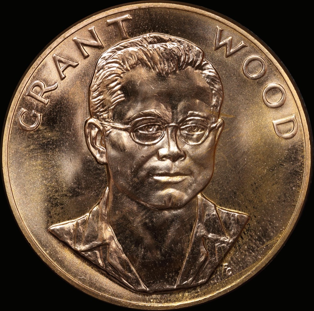 USA Gold Medallion 1980 American Arts - Grant Wood 1 ozt AGW product image