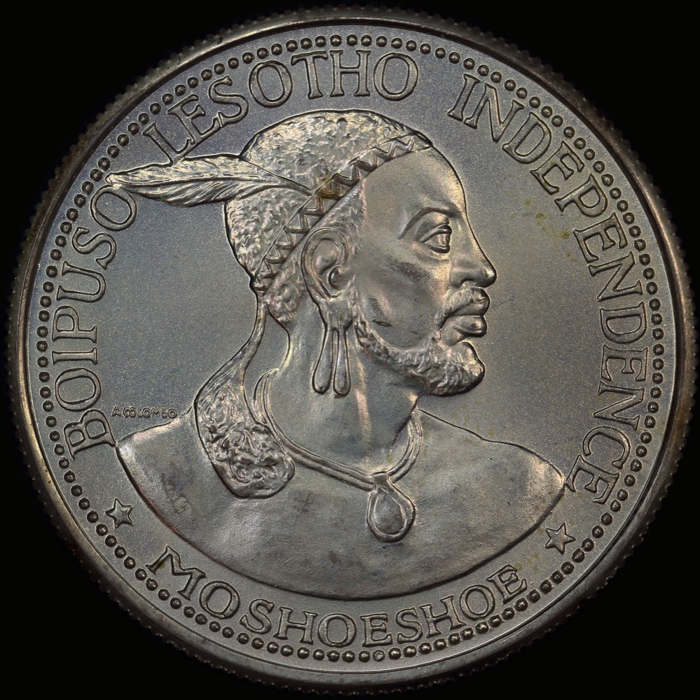 Lesotho 1966 Silver 50 Licente KM# 4.1 Choice Uncirculated product image