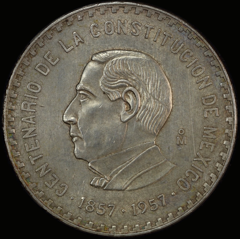 Mexico 1957 Silver 10 Pesos KM# 475 Uncirculated product image