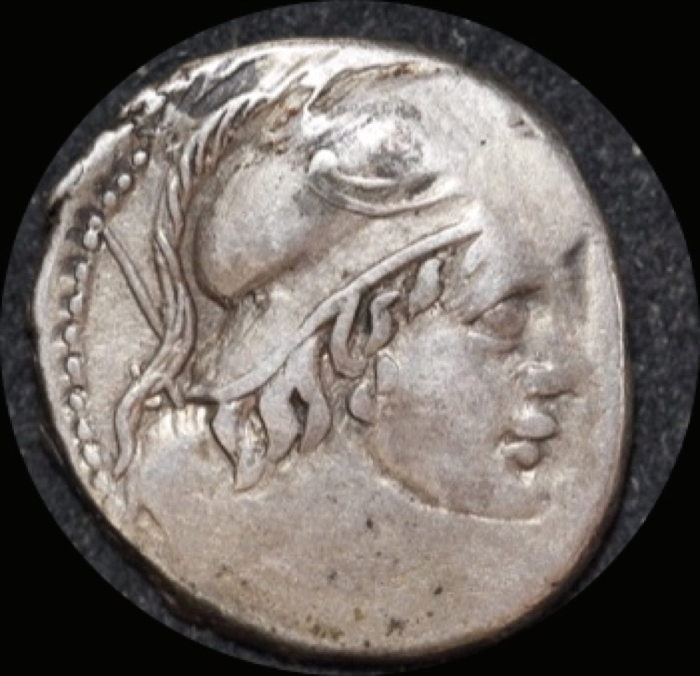 Ancient Rome (Republic) 88 BC Cn. Cornelius Lentulus Clodianus Silver Denarius Victory in biga RRC 345/1 Fine product image