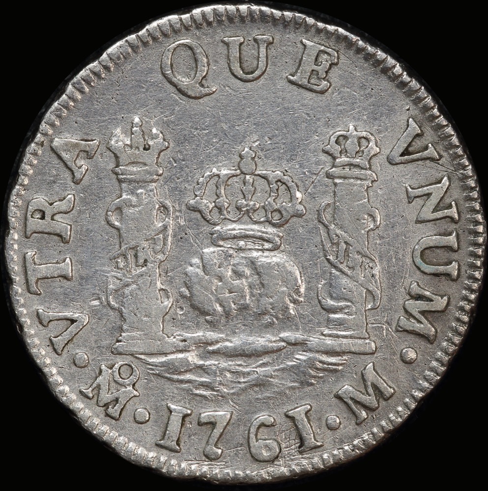 Mexico 1761 Silver 1 Real KM#77 Very Fine product image
