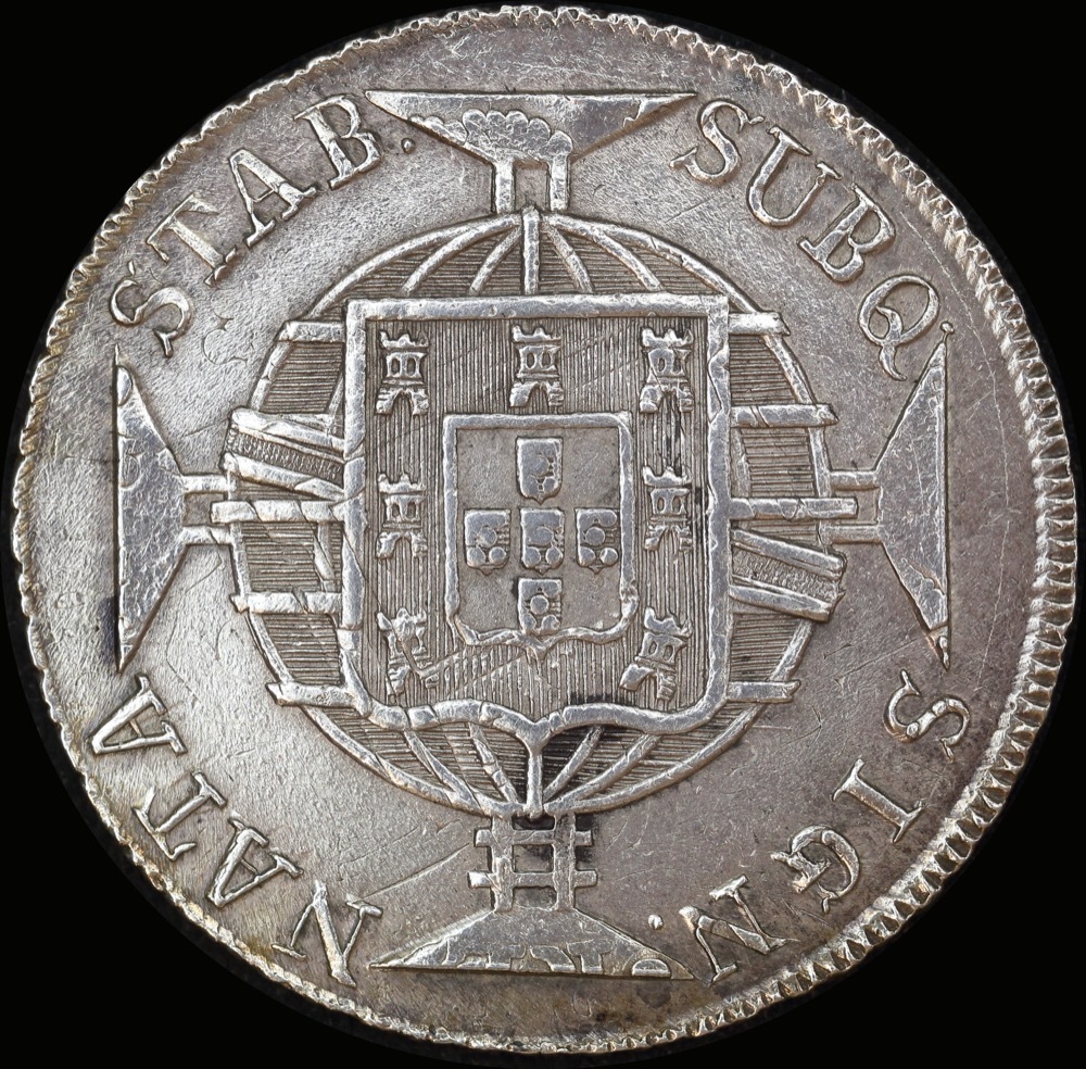 Brazil 1820-R Silver 960 Reis KM# 326.1 Extremely Fine product image