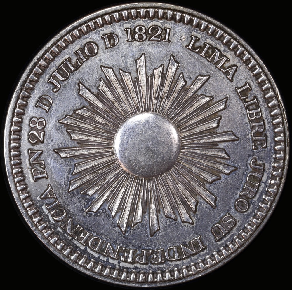 Peru 1849 / 1821 Silver Proclamation Medal   FDC product image
