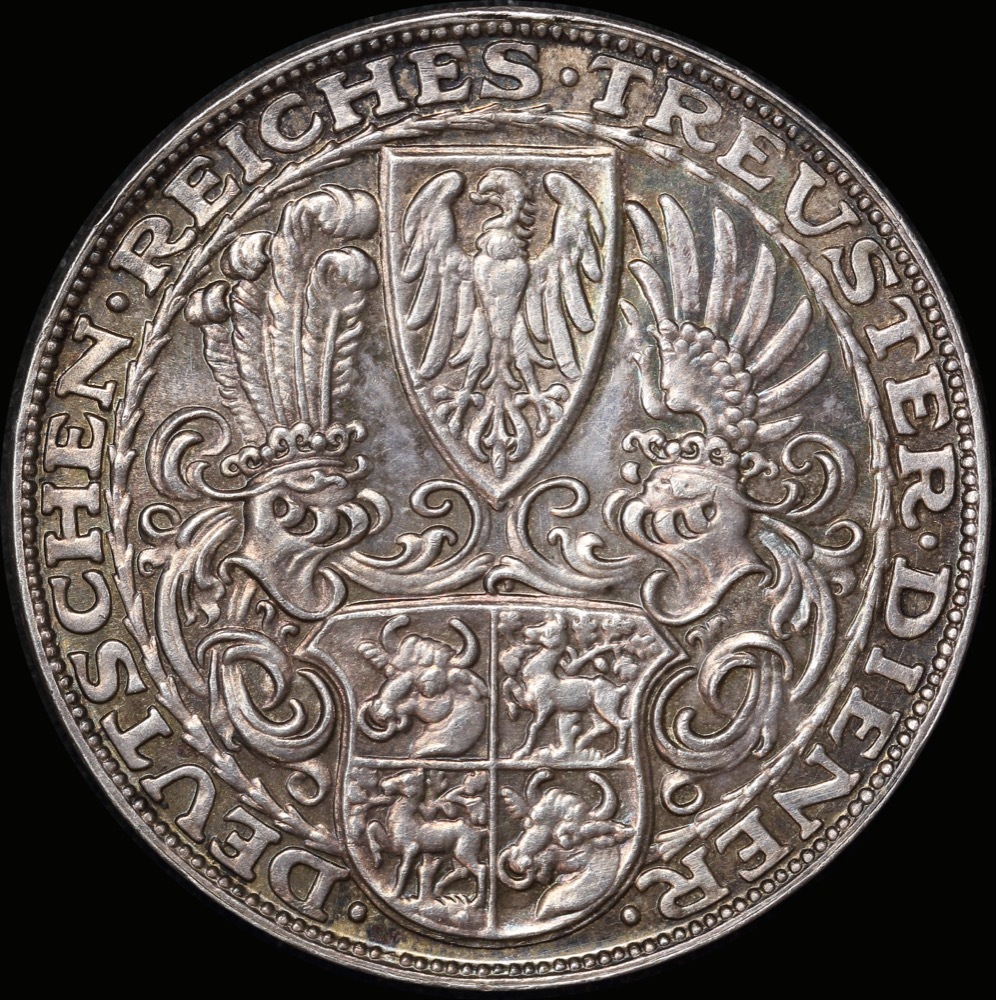 Germany (Weimar Republic) 1927-D Silver Medallic 5 Reichsmark X# 1 FDC product image