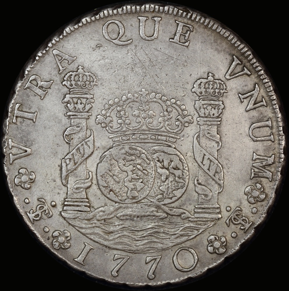 Bolivia 1770 PTS PR Silver 8 Reales KM# 50 about EF product image