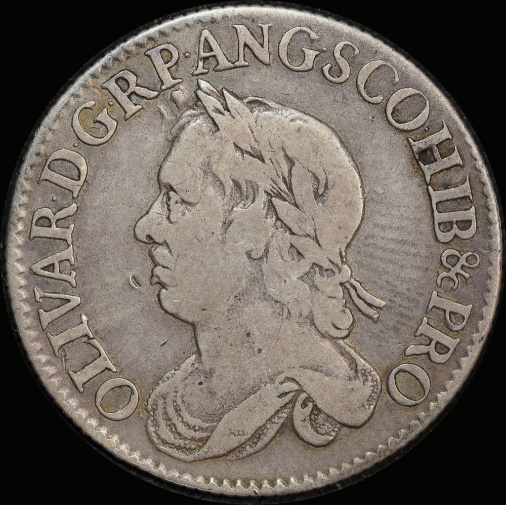 1658 Silver Shilling Oliver Cromwell S#3228 Fine product image