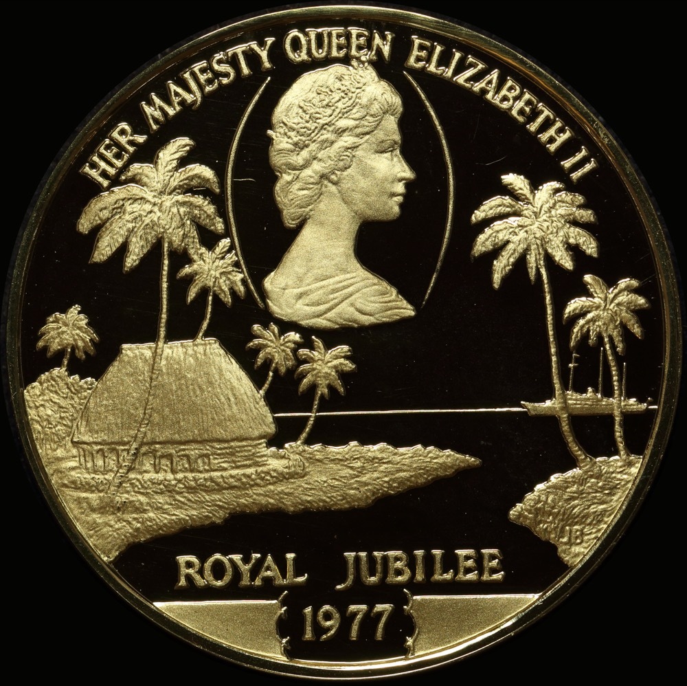 Samoa 1977 Gold 100 Tala - Queen's Silver Jubilee KM# 25 FDC 0.4584 ozt AGW product image