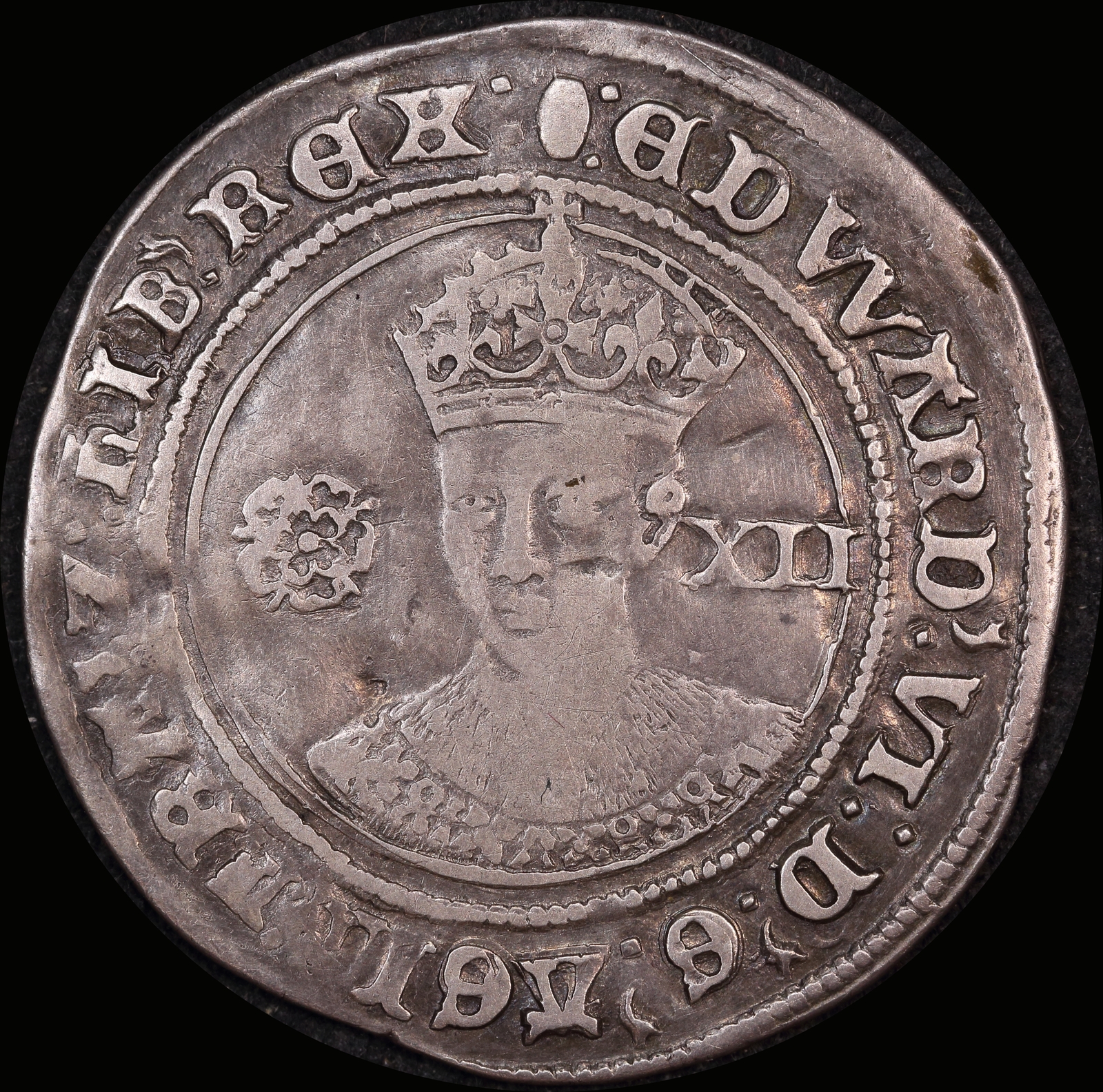 1551 ~ 1553 Silver Shilling Edward VI S#2482 about VF product image