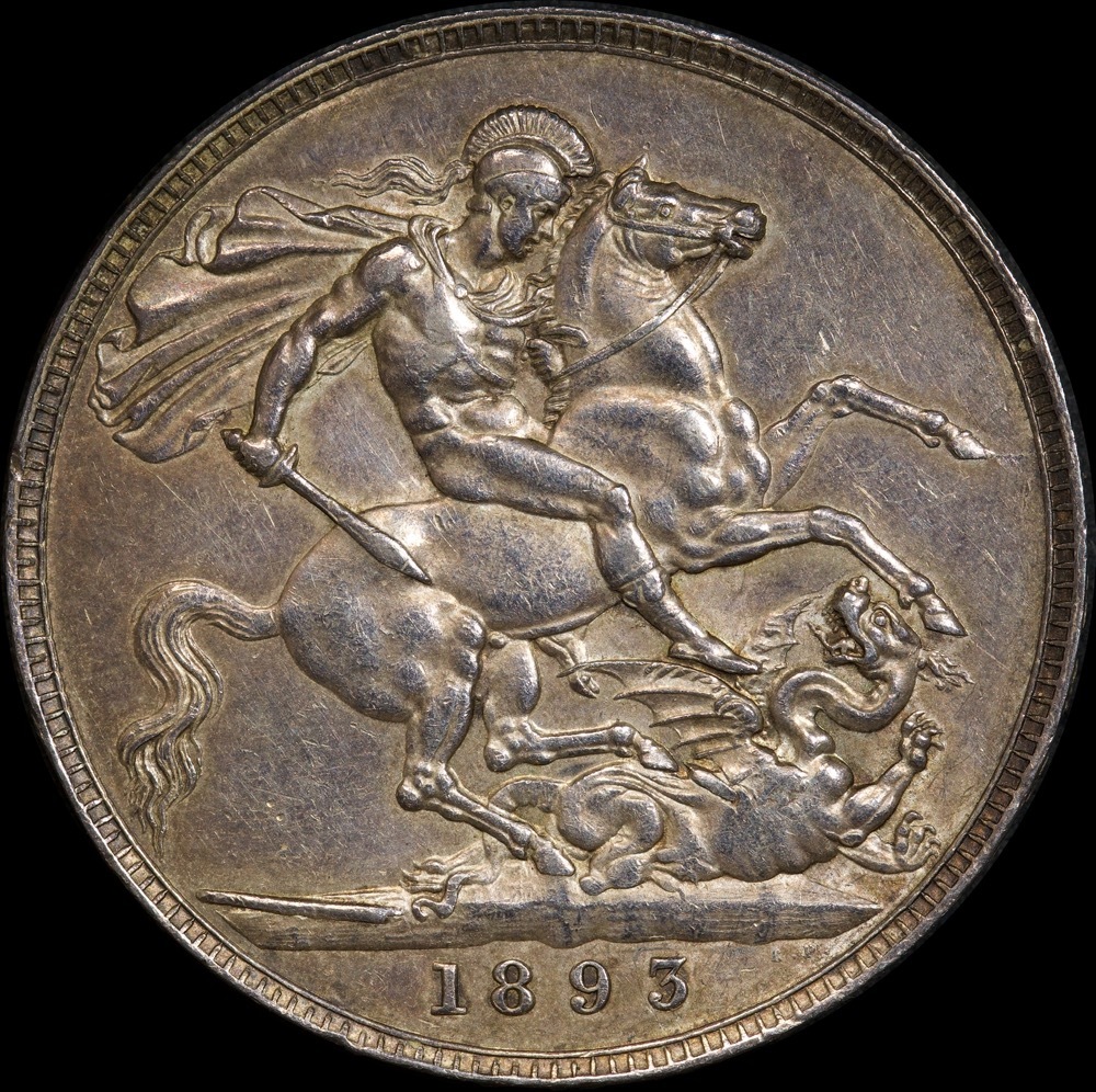1893 Silver Crown Victoria good EF product image