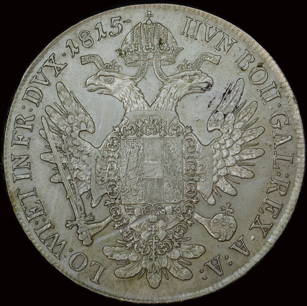 Austria 1815-C Silver Taler / Thaler KM# 2161 Extremely Fine product image