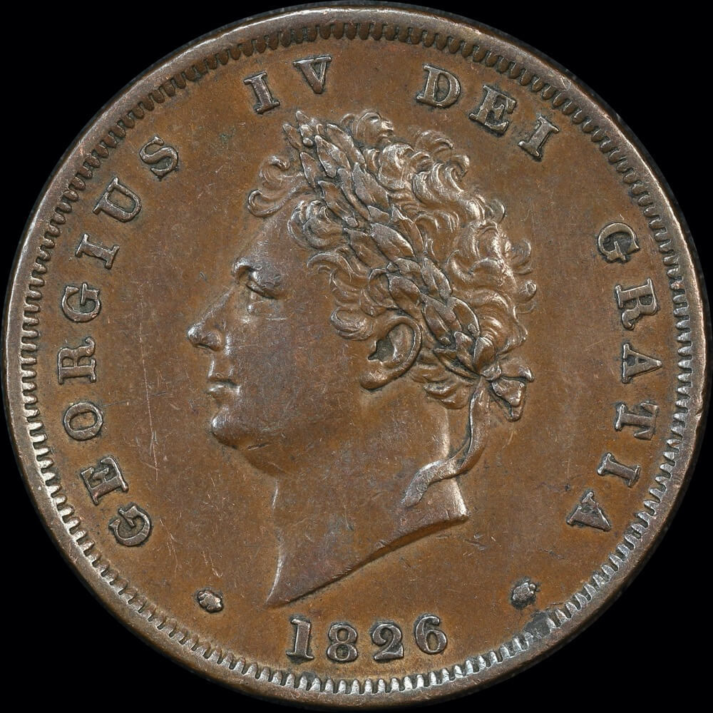 1826 Copper Penny George IV S#3823 about EF product image