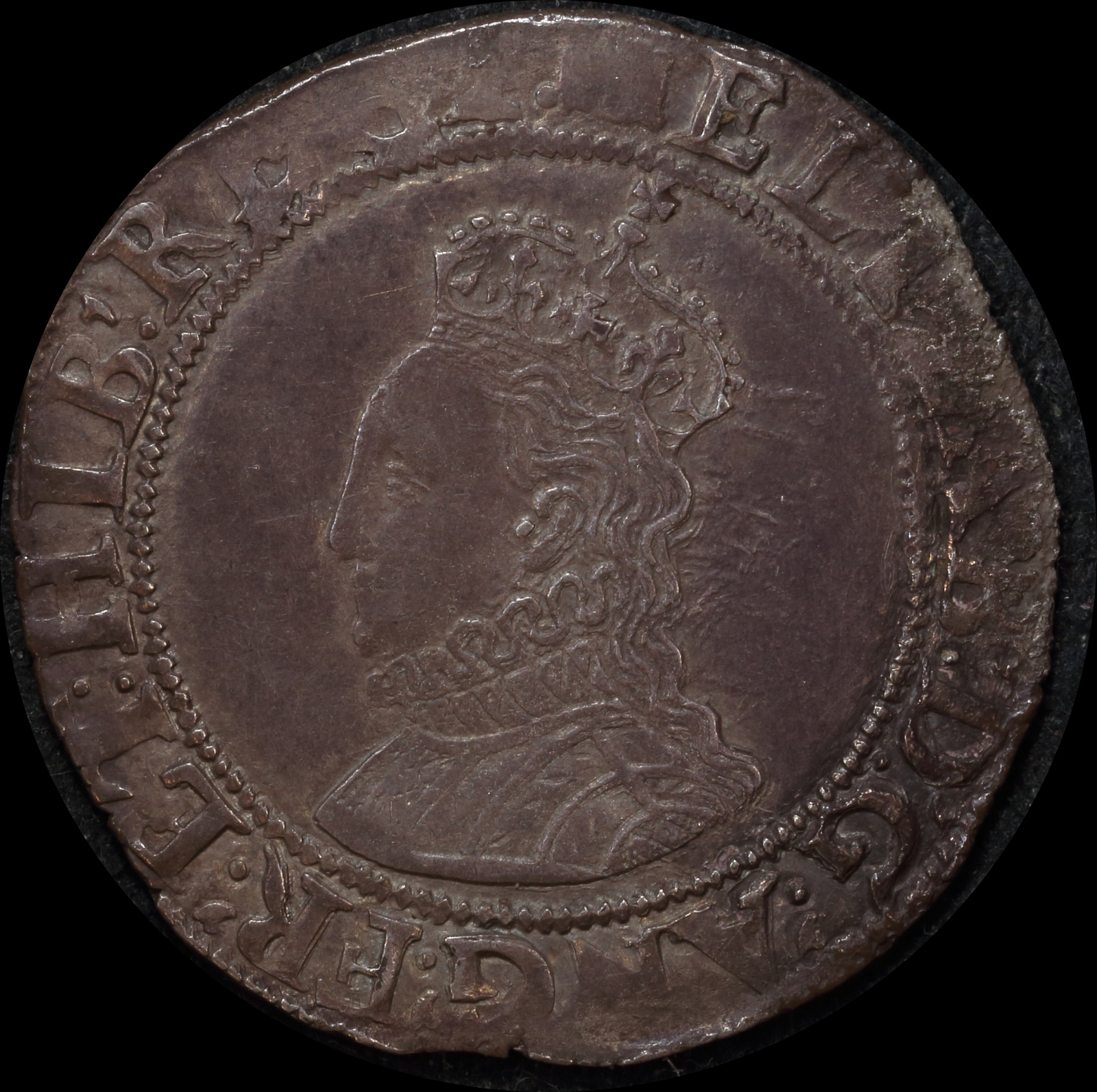 1594 ~ 1596 Silver Shilling Elizabeth I S# 2577 good VF product image