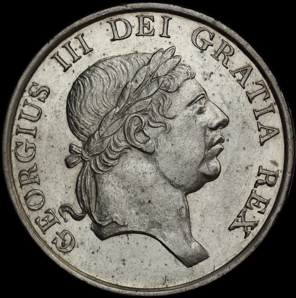 1813 Silver 3 Shillings George III S#3770 about Unc product image