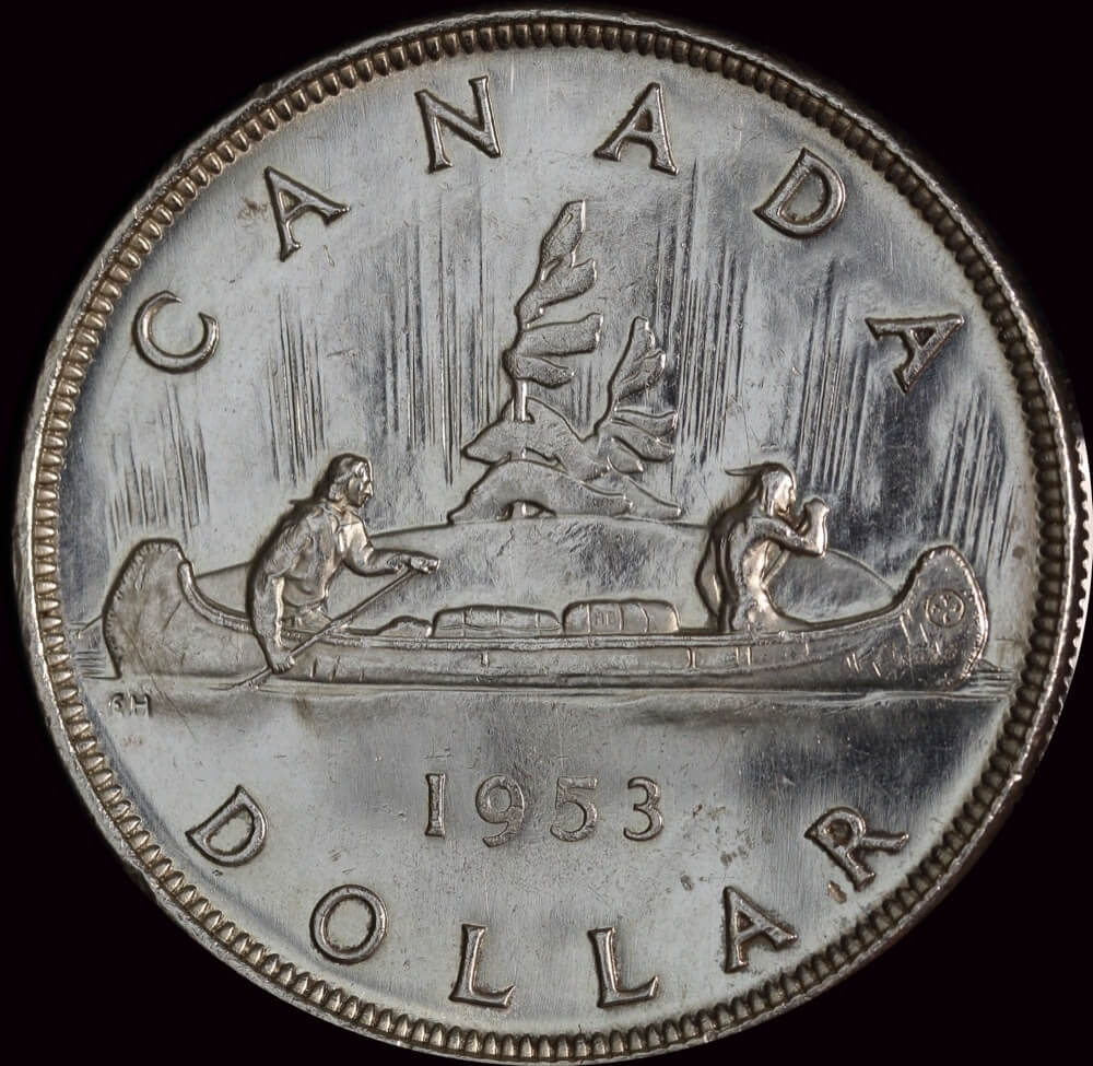 Canada 1953 Silver 1 Dollar KM# 54 Uncirculated product image