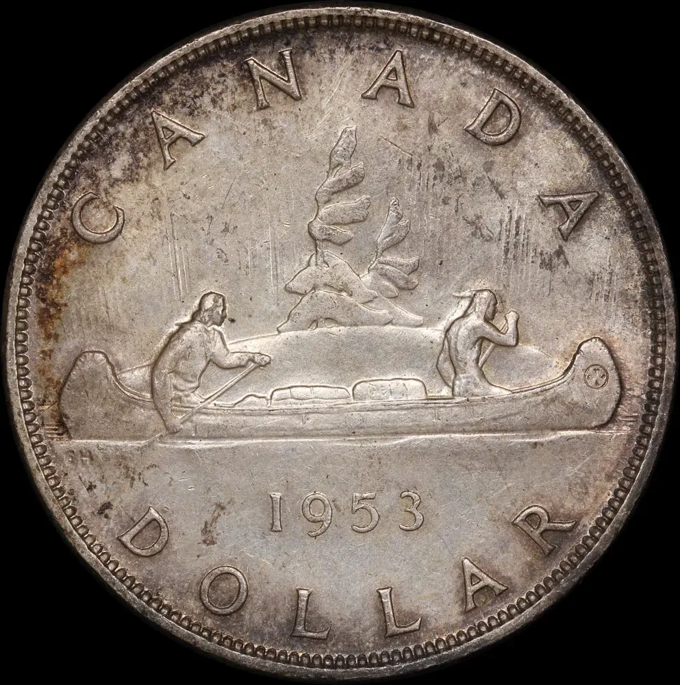 Canada 1953 Silver 1 Dollar KM# 54 Uncirculated product image