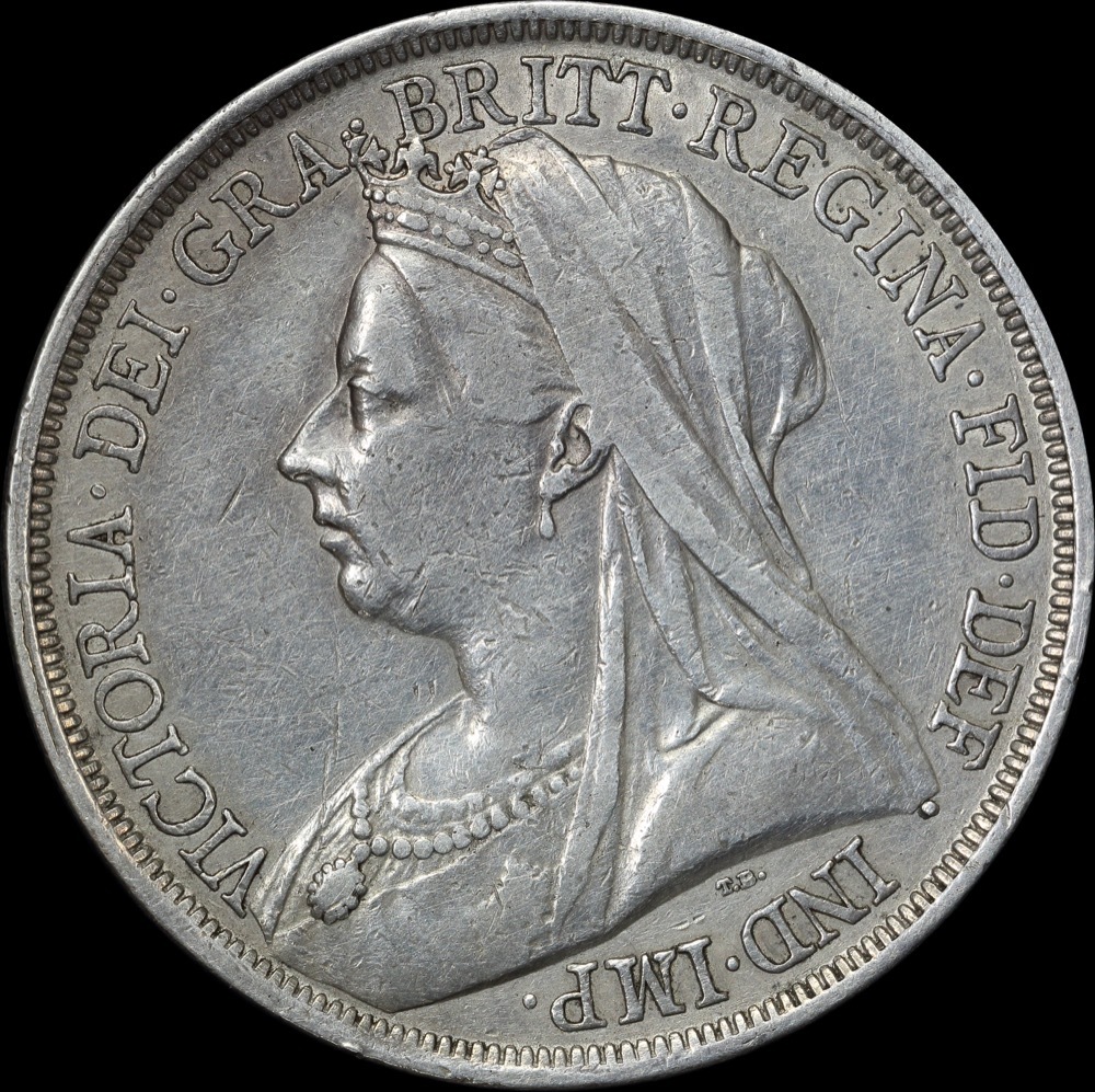 1893 LVI Silver Crown Victoria S#3937 good VF product image