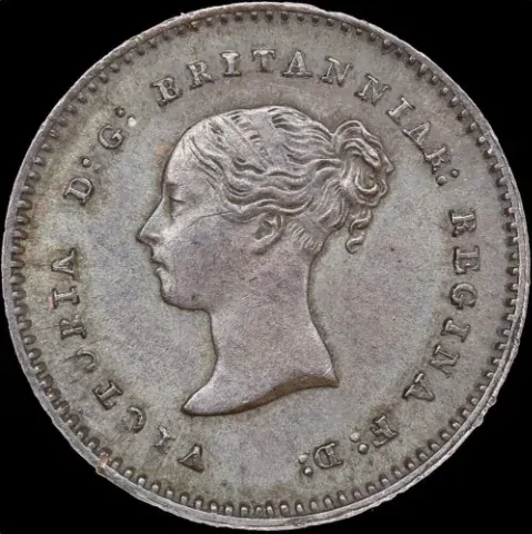 1852 Copper Quarter Farthing Victoria S#3953 Uncirculated product image