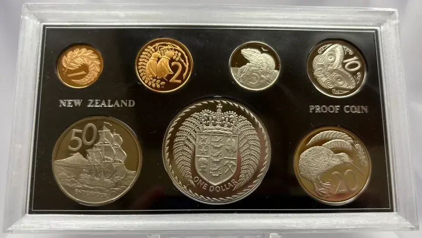 New Zealand 1972 Proof Coin Set product image