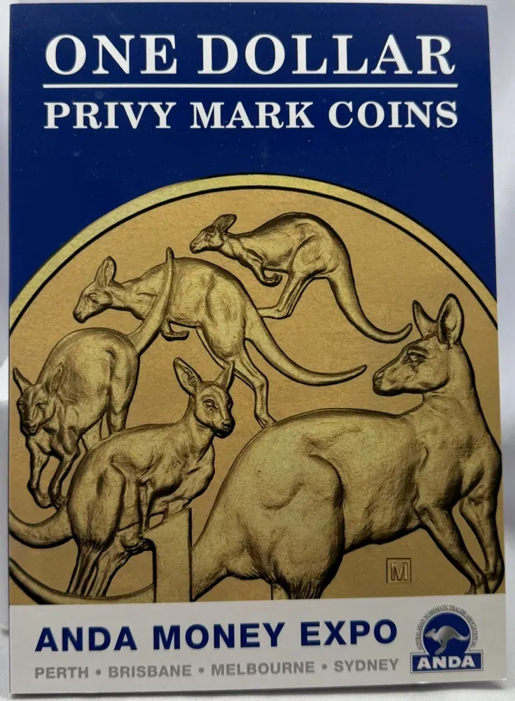 2016 1 Dollar 4 Coin Set ANDA Money Expo Privy Marks product image
