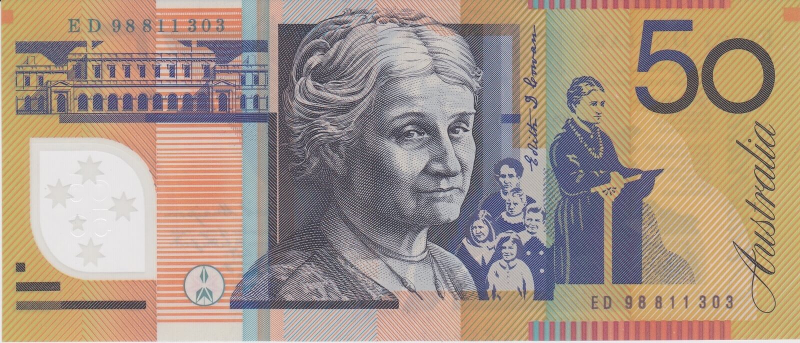 1998 $50 Note Macfarlane/Evans Standard Prefix R518b Uncirculated product image