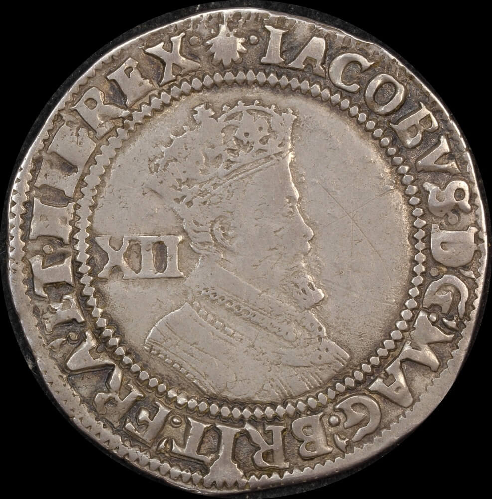 1606 ~ 1607 Silver Shilling James I S#2655 good Fine product image