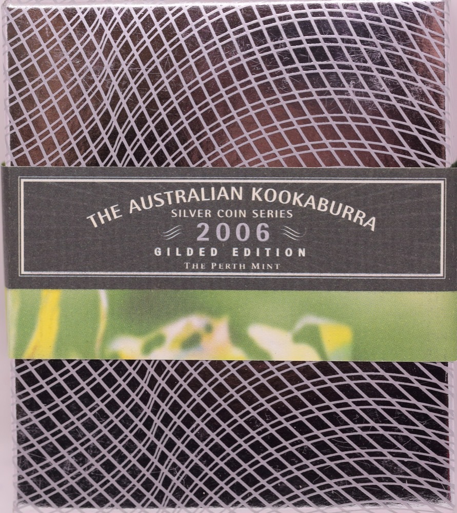 2006 Silver One Ounce Gilded Unc Coin Kookaburra product image
