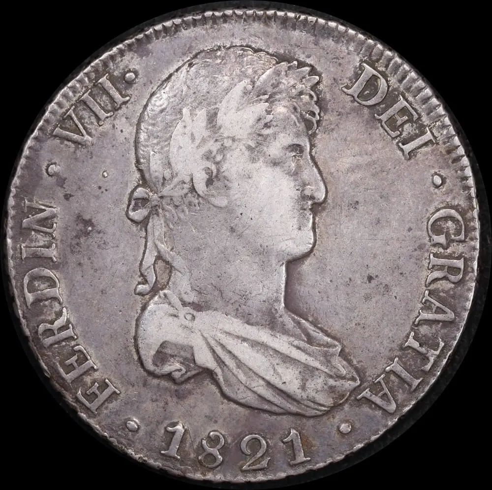 Bolivia 1821 Silver 8 Reales KM# 84 Fine product image