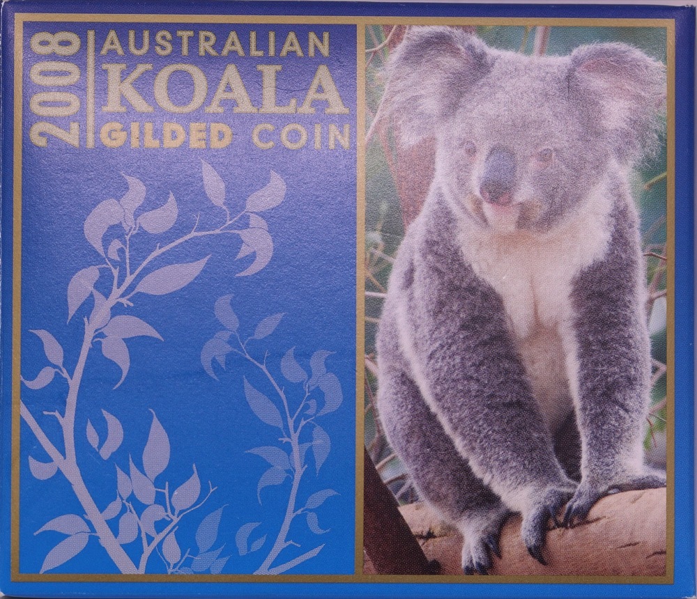 2008 Silver 1oz Gilded Koala Uncirculated product image