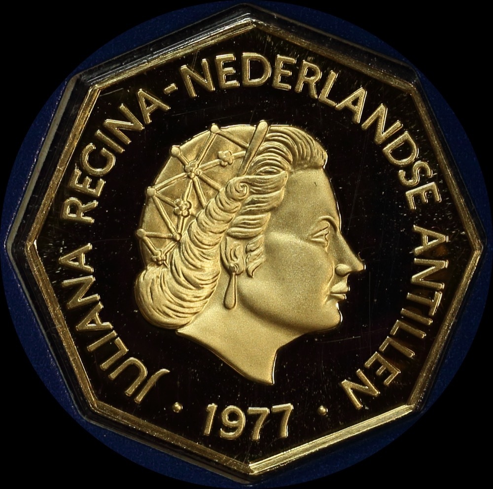 Netherlands Antilles 1977 Gold 200 Guilders KM# 18 FDC product image