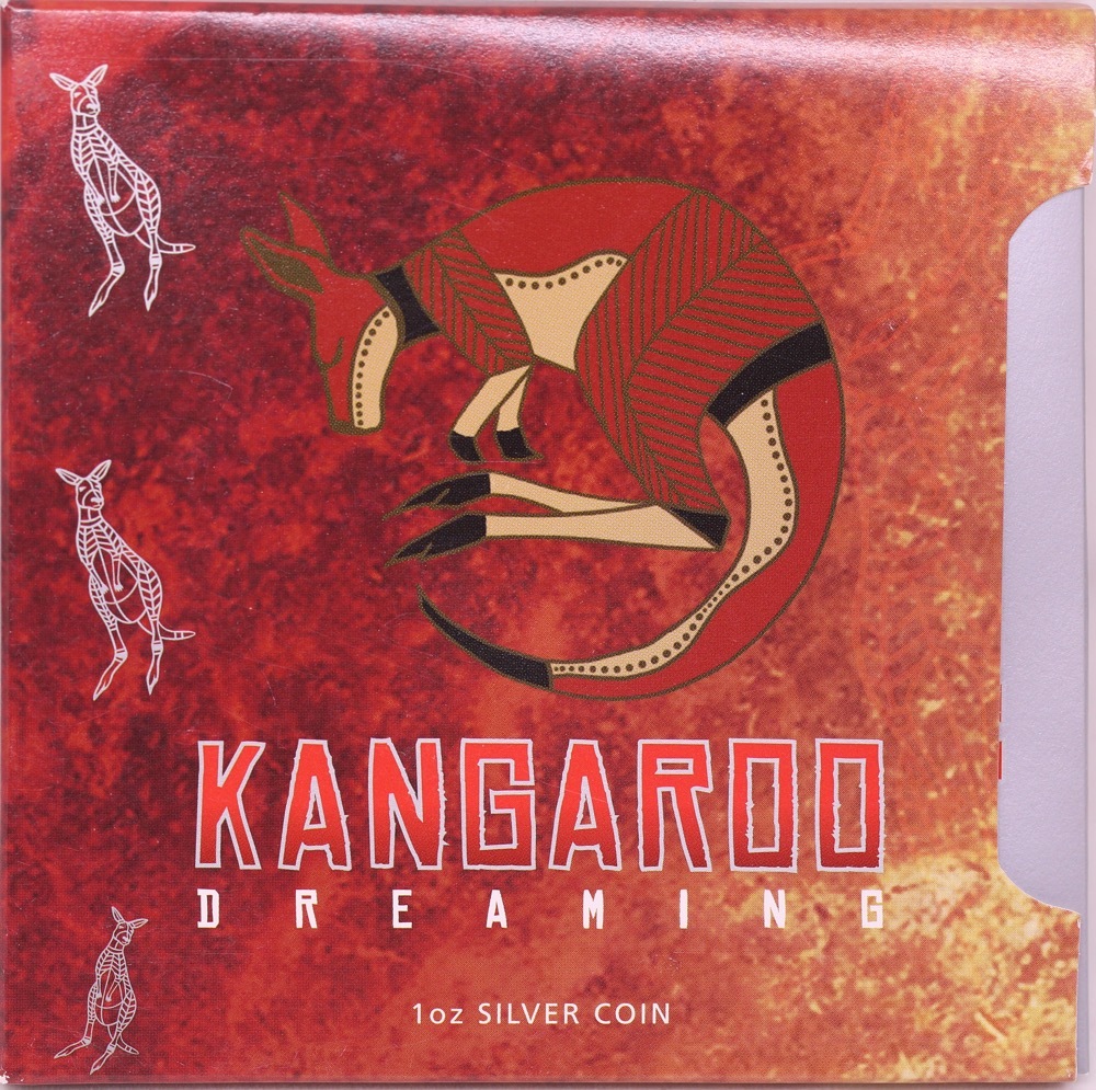 2008 Silver 1oz Uncirculated Coin Kangaroo Dreaming product image