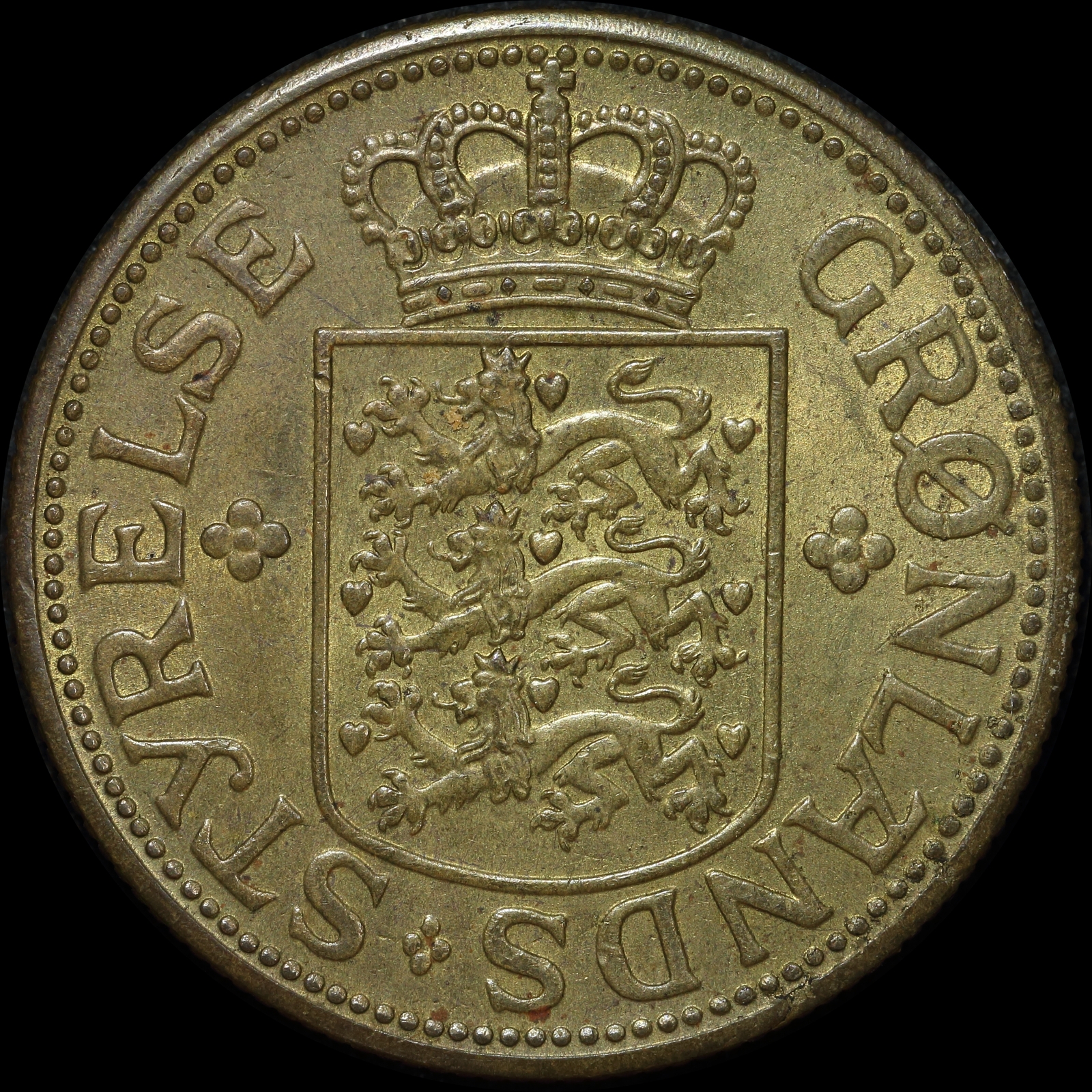 Greenland 1944 5 Kroner KM# 9 good EF product image