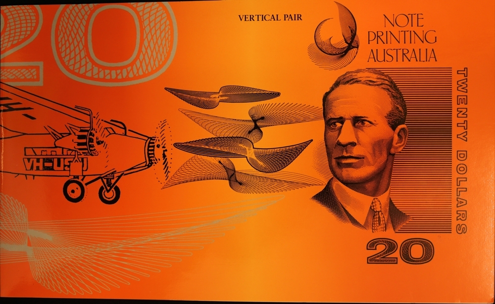 1993 Twenty Dollar Uncut Vertical Pair - Gold Serials product image