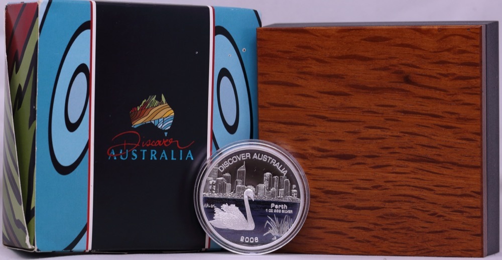 2006 Silver One Ounce Proof Coin Discover Australia - Perth product image