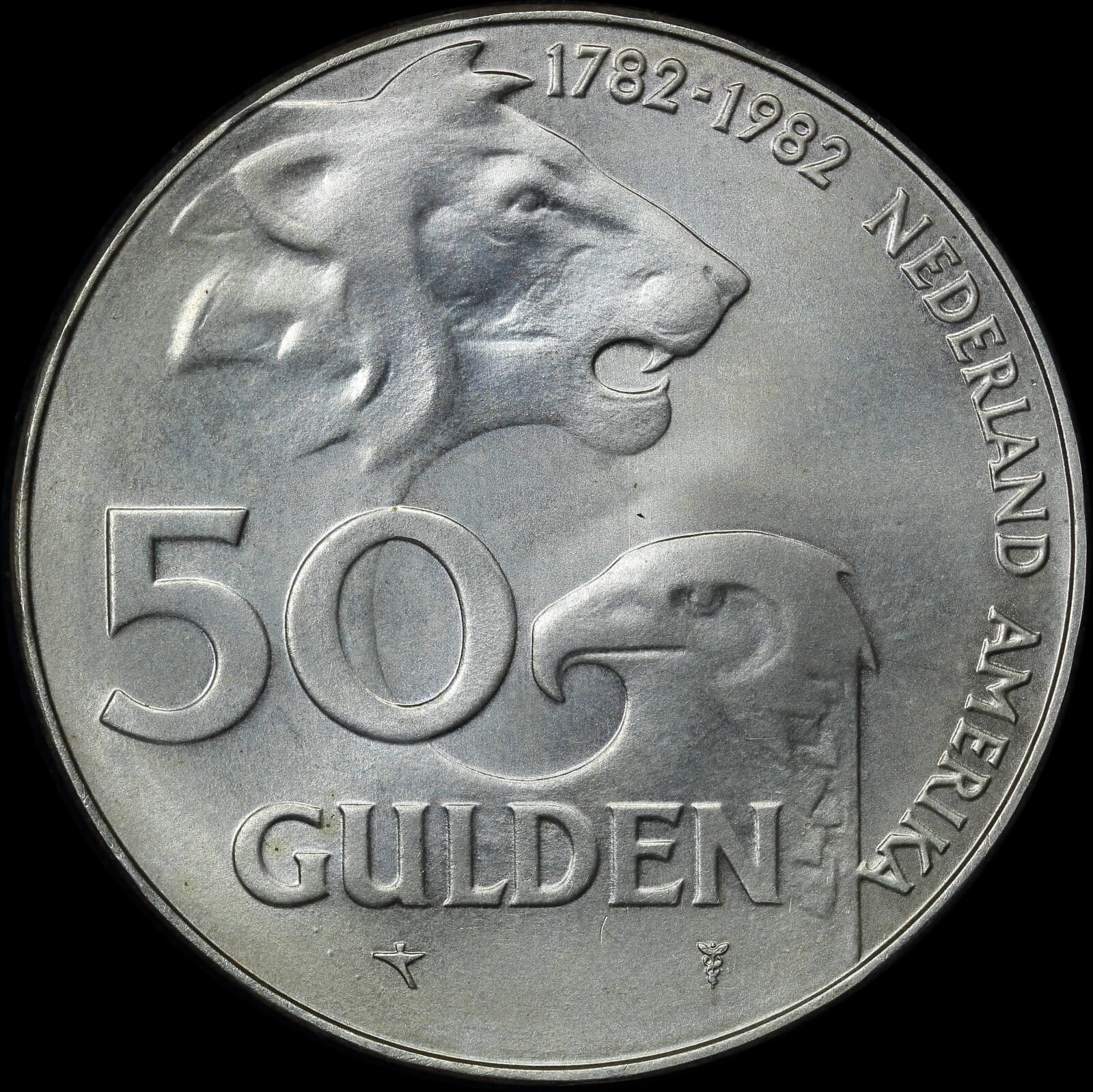 Netherlands 1982 50 Gulden American Friendship KM# 207 product image