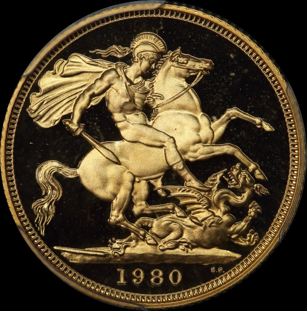 1980 Gold Proof Half Sovereign Elizabeth II product image