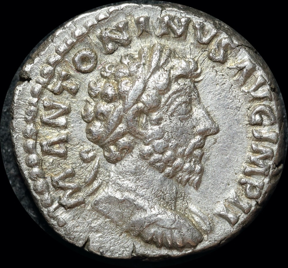 Ancient Rome (Imperial) 162 ~ 163 AD Marcus Aurelius Silver Denarius Providentia RIC III 69 Extremely Fine product image