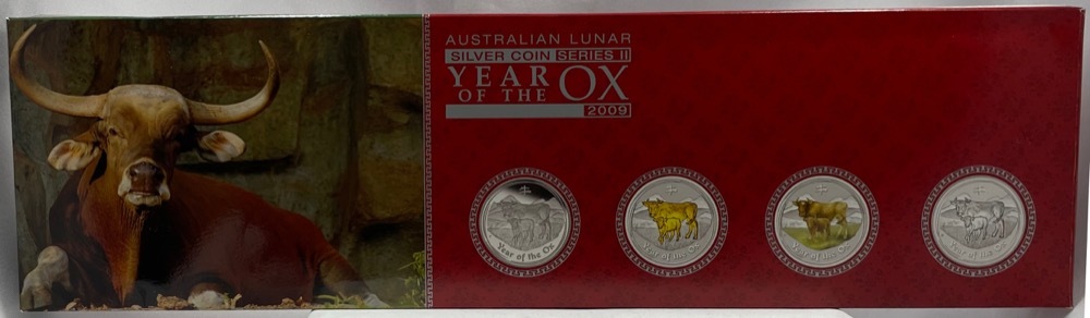 2009 Silver Three Coin Proof Set Year of the Ox Australian Lunar Series II product image