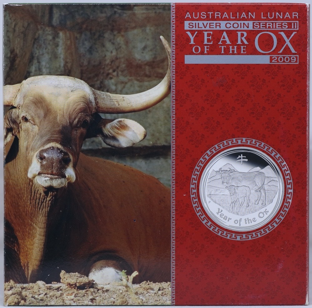 2009 Silver 1 Kilo Proof Year of the Ox Australian Lunar Series II product image