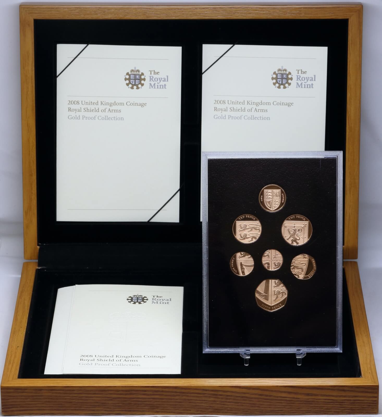 Great Britain 2008 Gold Proof Coin Collection Royal Shield of Arms product image