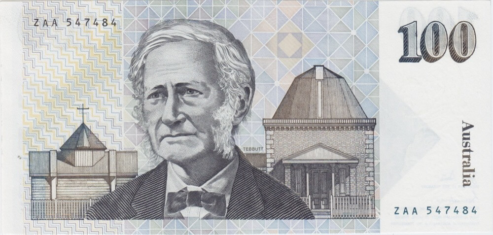 1984 $100 Note ZAA First Prefix Johnston/Stone R608F Uncirculated product image