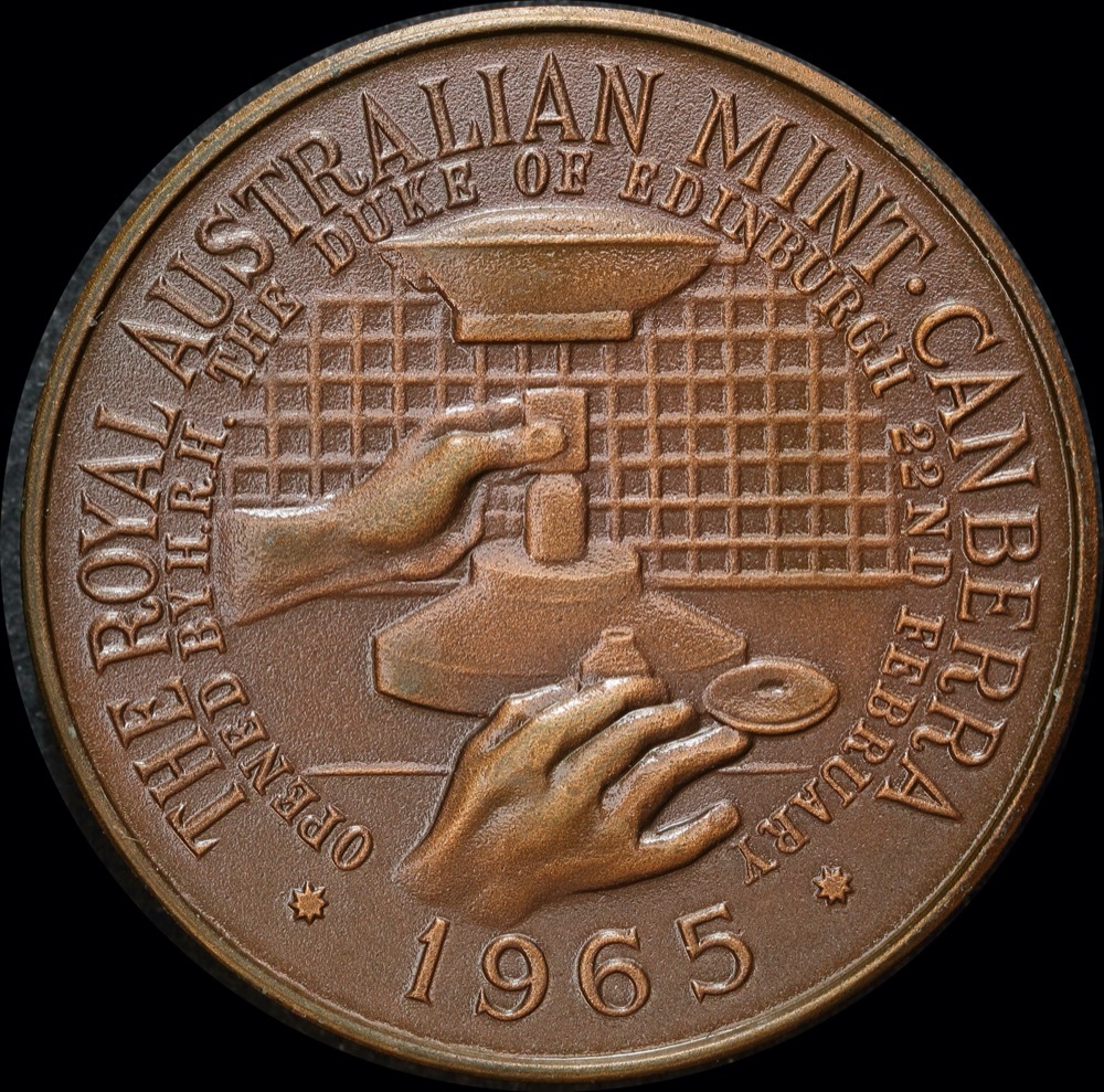Royal Australian Mint Medallion Bronze 1966 Introduction of Decimal Currency Uncirculated product image